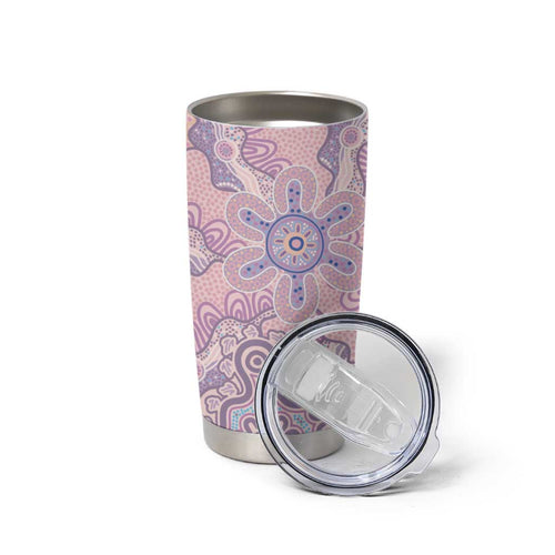 Aboriginal-Islanders NAIDOC Week Tumbler Cup River and land aboriginal art