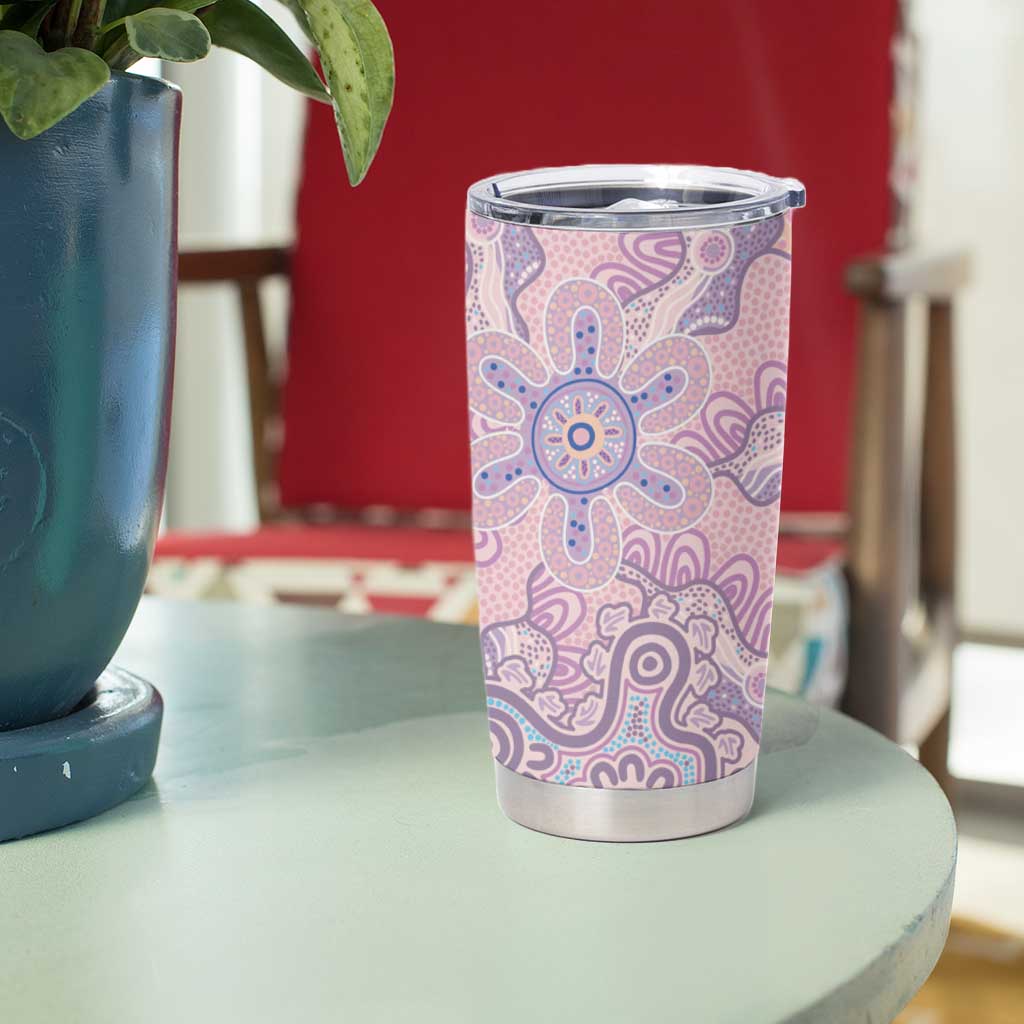 Aboriginal-Islanders NAIDOC Week Tumbler Cup River and land aboriginal art