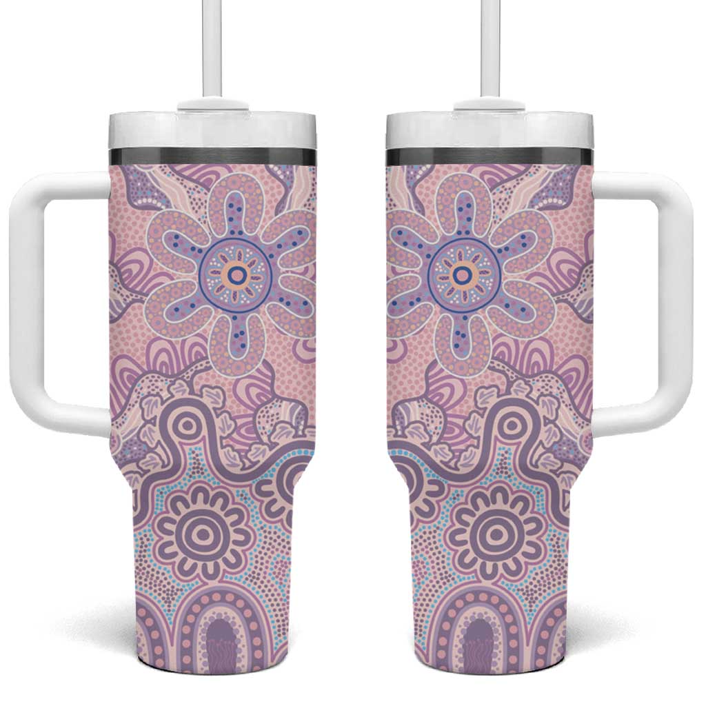 Aboriginal-Islanders NAIDOC Week Tumbler With Handle River and land aboriginal art