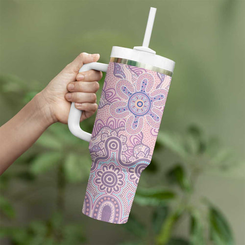 Aboriginal-Islanders NAIDOC Week Tumbler With Handle River and land aboriginal art