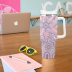 Aboriginal-Islanders NAIDOC Week Tumbler With Handle River and land aboriginal art