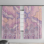 Aboriginal-Islanders NAIDOC Week Window Curtain River and land aboriginal art