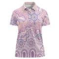 Aboriginal-Islanders NAIDOC Week Women Polo Shirt River and land aboriginal art