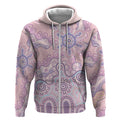 Aboriginal-Islanders NAIDOC Week Zip Hoodie River and land aboriginal art