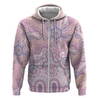 Aboriginal-Islanders NAIDOC Week Zip Hoodie River and land aboriginal art