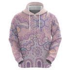 Aboriginal-Islanders NAIDOC Week Zip Hoodie River and land aboriginal art