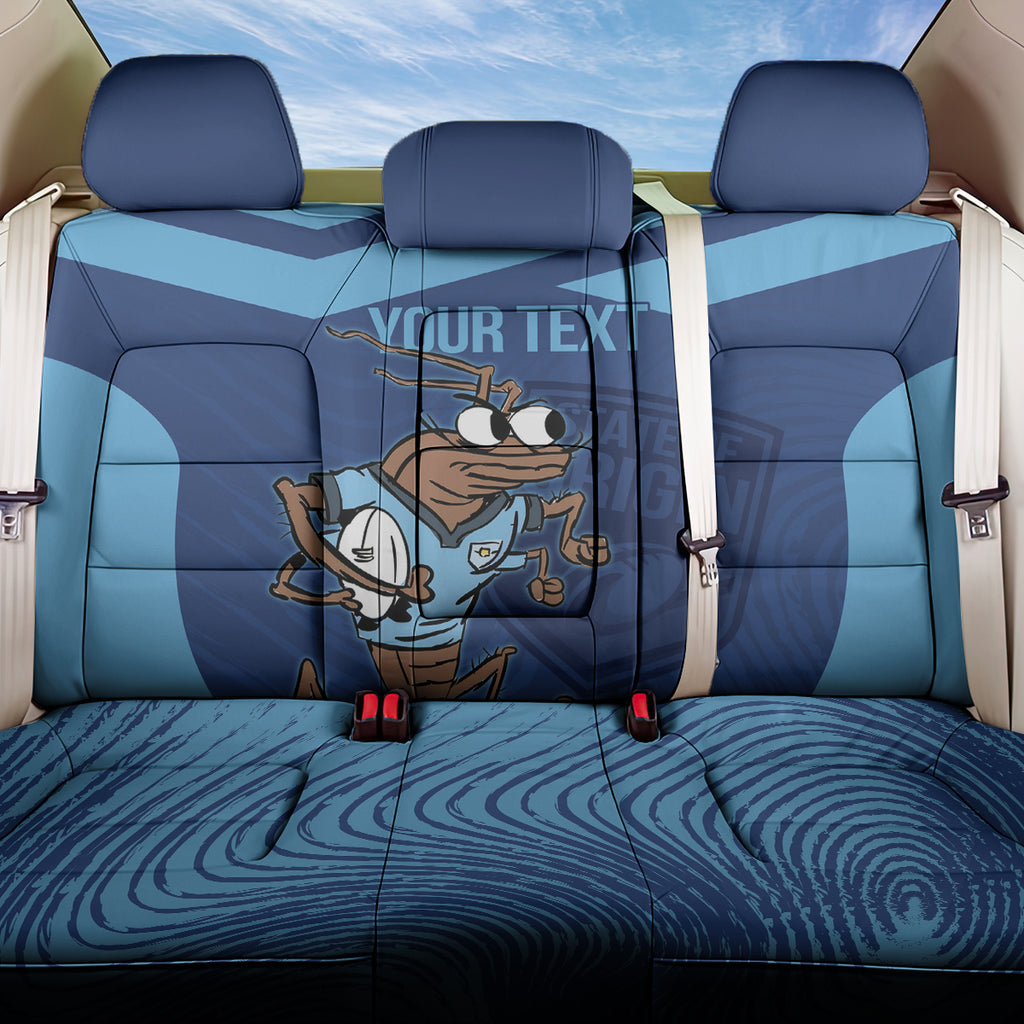 Custom New South Wales Rugby Back Car Seat Cover Blues Cockroach Origin Sporty