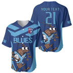 Custom New South Wales Rugby Baseball Jersey Blues Cockroach Origin Sporty