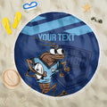 Custom New South Wales Rugby Beach Blanket Blues Cockroach Origin Sporty