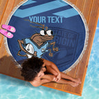 Custom New South Wales Rugby Beach Blanket Blues Cockroach Origin Sporty