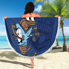 Custom New South Wales Rugby Beach Blanket Blues Cockroach Origin Sporty