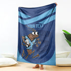 Custom New South Wales Rugby Blanket Blues Cockroach Origin Sporty