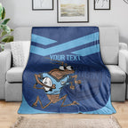 Custom New South Wales Rugby Blanket Blues Cockroach Origin Sporty