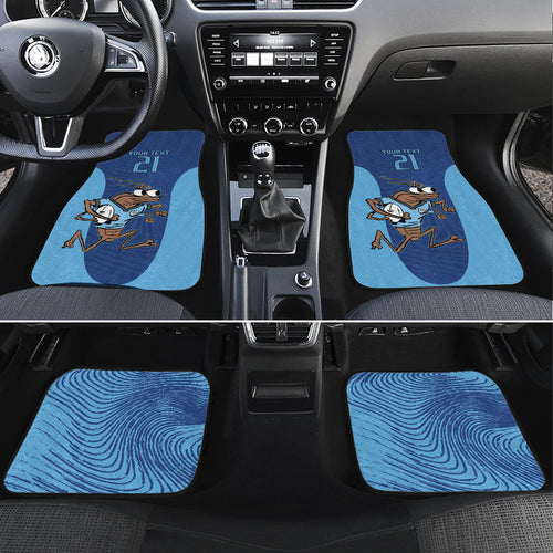 Custom New South Wales Rugby Car Mats Blues Cockroach Origin Sporty