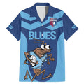 Custom New South Wales Rugby Family Matching Mermaid Dress and Hawaiian Shirt Blues Cockroach Origin Sporty