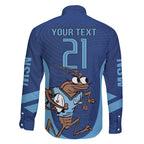 Custom New South Wales Rugby Family Matching Mermaid Dress and Hawaiian Shirt Blues Cockroach Origin Sporty