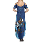 Custom New South Wales Rugby Family Matching Summer Maxi Dress and Hawaiian Shirt Blues Cockroach Origin Sporty