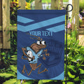 Custom New South Wales Rugby Garden Flag Blues Cockroach Origin Sporty