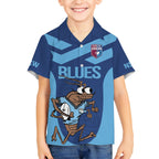 Custom New South Wales Rugby Hawaiian Shirt Blues Cockroach Origin Sporty