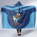Custom New South Wales Rugby Hooded Blanket Blues Cockroach Origin Sporty