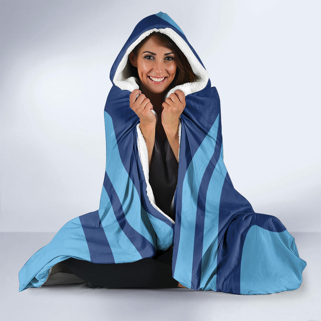 Custom New South Wales Rugby Hooded Blanket Blues Cockroach Origin Sporty