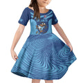 Custom New South Wales Rugby Kid Short Sleeve Dress Blues Cockroach Origin Sporty