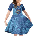 Custom New South Wales Rugby Kid Short Sleeve Dress Blues Cockroach Origin Sporty