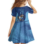 Custom New South Wales Rugby Kid Short Sleeve Dress Blues Cockroach Origin Sporty