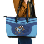 Custom New South Wales Rugby Leather Tote Bag Blues Cockroach Origin Sporty