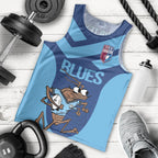 Custom New South Wales Rugby Men Tank Top Blues Cockroach Origin Sporty