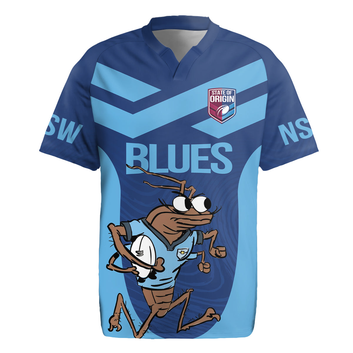 Custom New South Wales Rugby Rugby Jersey Blues Cockroach Origin Sporty
