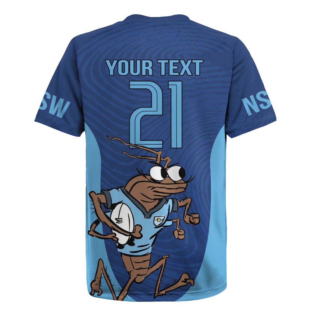 Custom New South Wales Rugby Rugby Jersey Blues Cockroach Origin Sporty