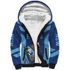 Custom New South Wales Rugby Sherpa Hoodie Blues Cockroach Origin Sporty