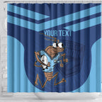 Custom New South Wales Rugby Shower Curtain Blues Cockroach Origin Sporty