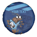 Custom New South Wales Rugby Spare Tire Cover Blues Cockroach Origin Sporty