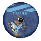 Custom New South Wales Rugby Spare Tire Cover Blues Cockroach Origin Sporty