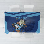 Custom New South Wales Rugby Tablecloth Blues Cockroach Origin Sporty