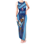 Custom New South Wales Rugby Tank Maxi Dress Blues Cockroach Origin Sporty