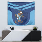 Custom New South Wales Rugby Tapestry Blues Cockroach Origin Sporty