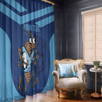 Custom New South Wales Rugby Window Curtain Blues Cockroach Origin Sporty