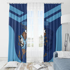 Custom New South Wales Rugby Window Curtain Blues Cockroach Origin Sporty