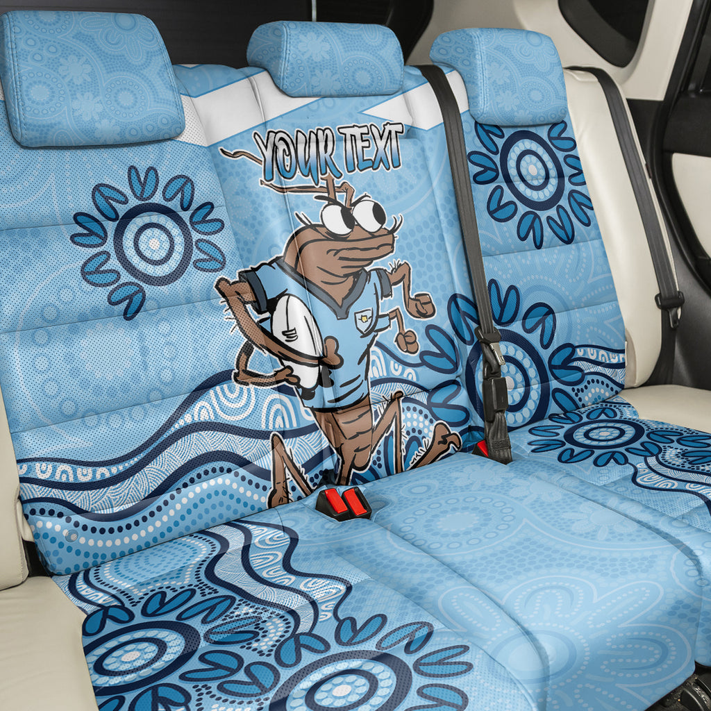 Custom NSW Blues Cockroach Blooded Aboriginal Inspired Back Car Seat Cover