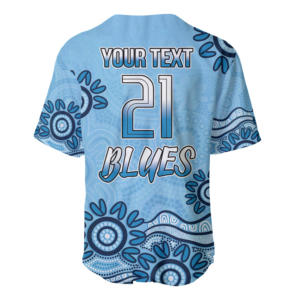 Custom NSW Blues Cockroach Blooded Aboriginal Inspired Baseball Jersey