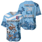 Custom NSW Blues Cockroach Blooded Aboriginal Inspired Baseball Jersey