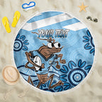 Custom NSW Blues Cockroach Blooded Aboriginal Inspired Beach Blanket