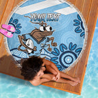 Custom NSW Blues Cockroach Blooded Aboriginal Inspired Beach Blanket