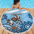 Custom NSW Blues Cockroach Blooded Aboriginal Inspired Beach Blanket