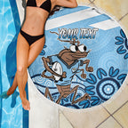 Custom NSW Blues Cockroach Blooded Aboriginal Inspired Beach Blanket