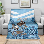 Custom NSW Blues Cockroach Blooded Aboriginal Inspired Blanket