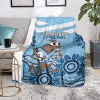 Custom NSW Blues Cockroach Blooded Aboriginal Inspired Blanket